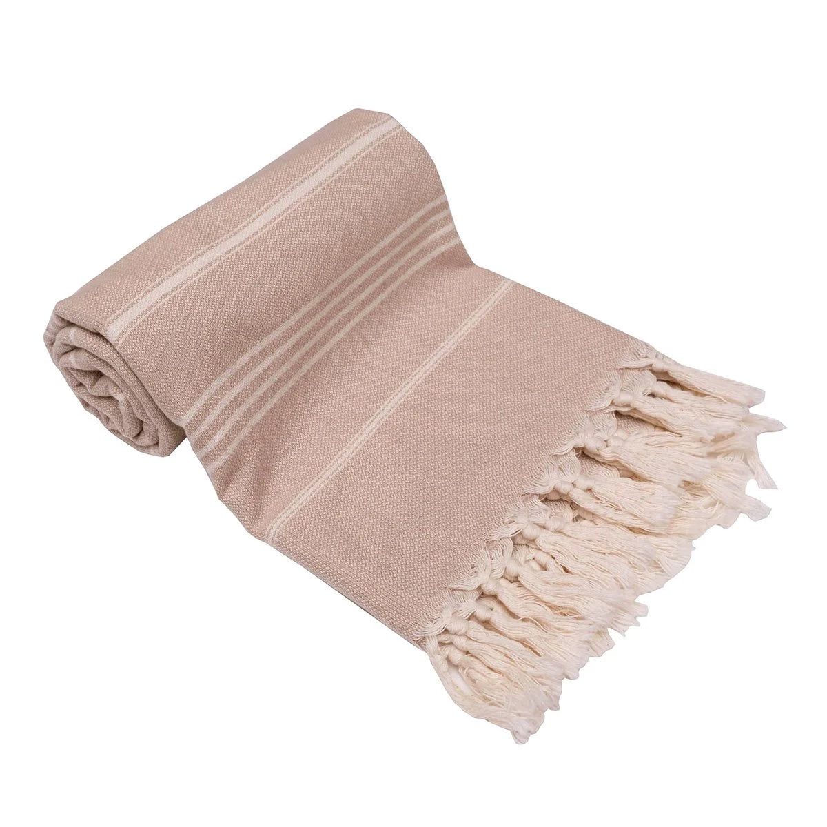 Serviette de plage 100% coton Bio 100x180 - Beige