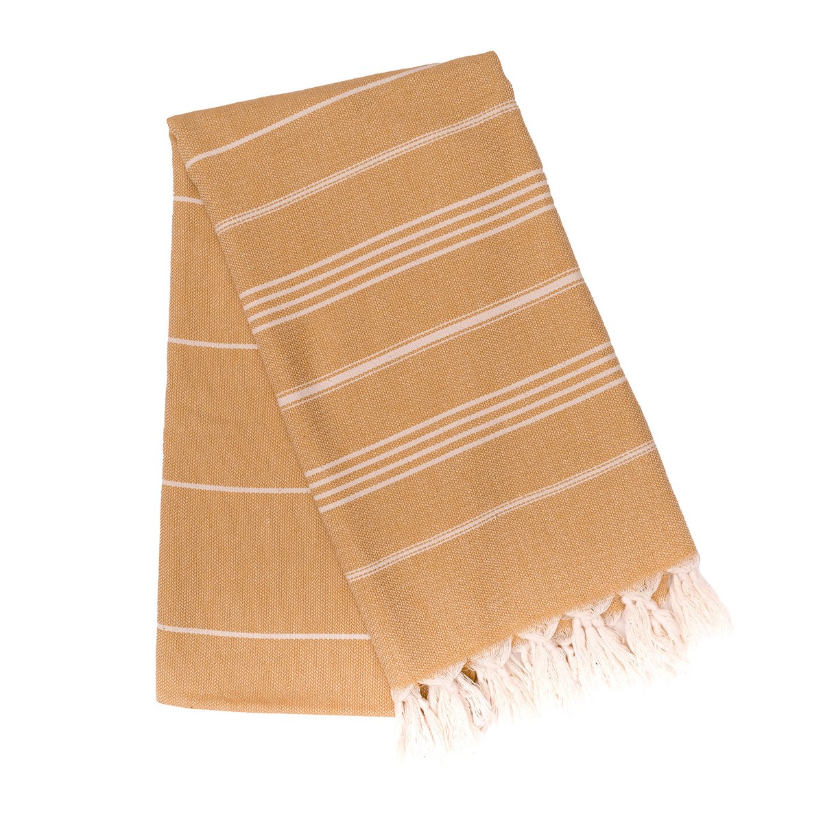 Serviette de plage 100% coton Bio 100x180 - Moutarde
