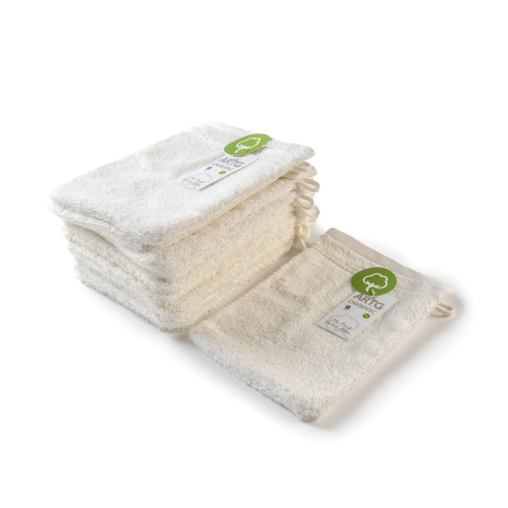 Gant de toilette 100% coton organique 16x22 cm