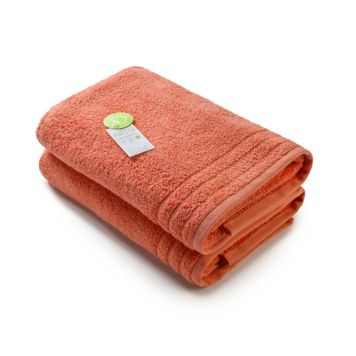 Draps de bain 100% coton organique 70x140 - Rose Terracotta