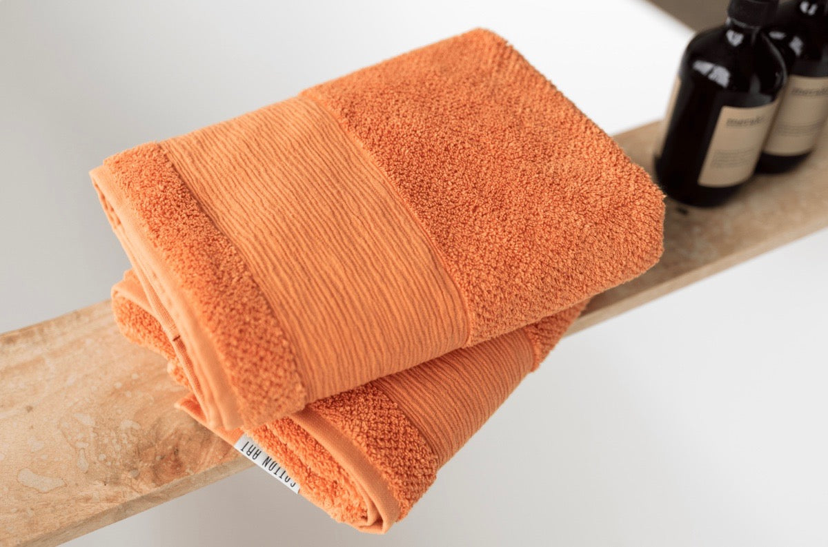 Serviette 100% coton biologique 60x110 - Orange