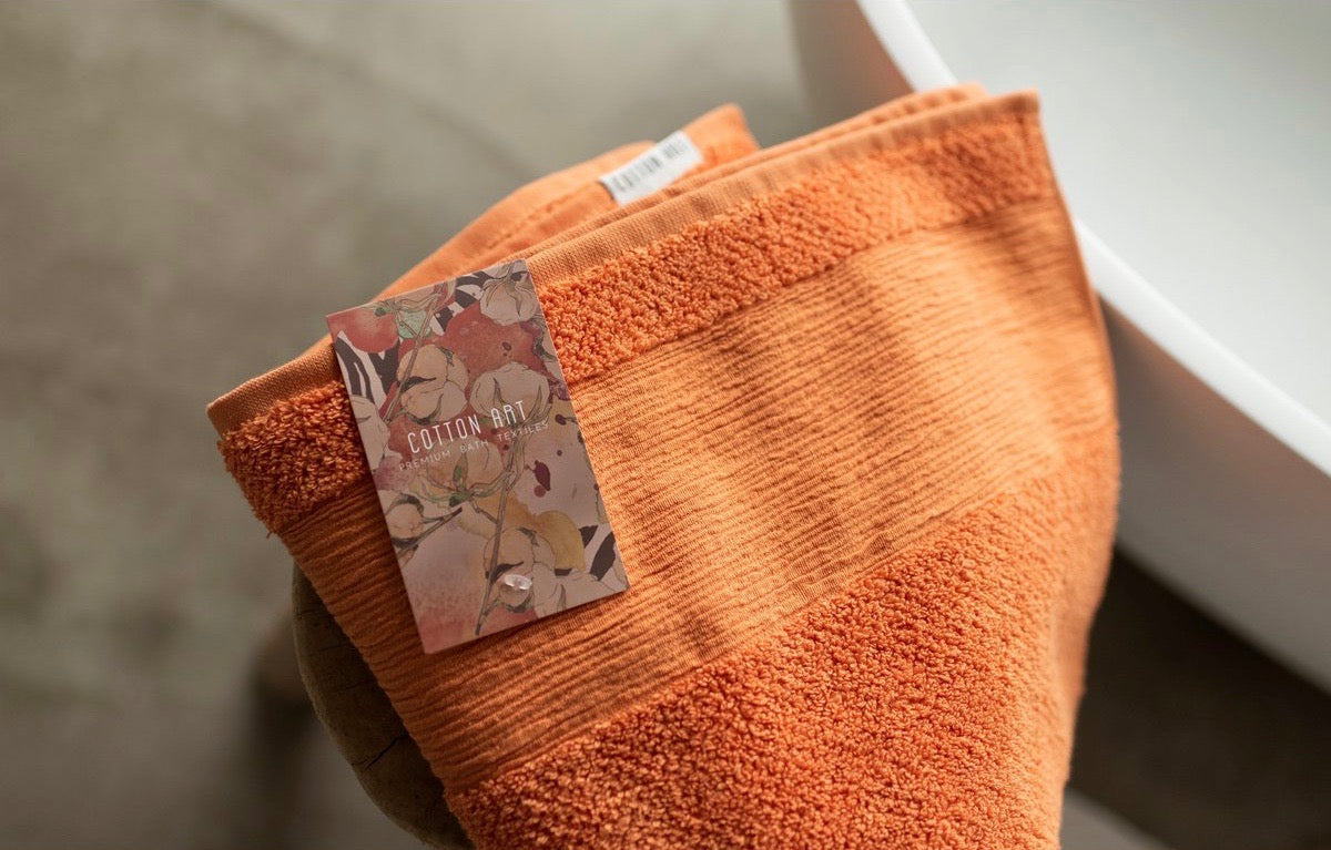 Serviette 100% coton biologique 60x110 - Orange