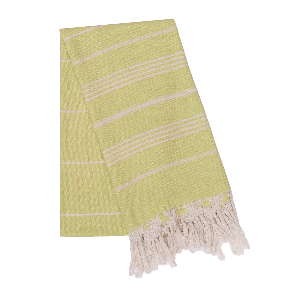 Serviette de plage 100% coton Bio 100x180 -Vert Citron