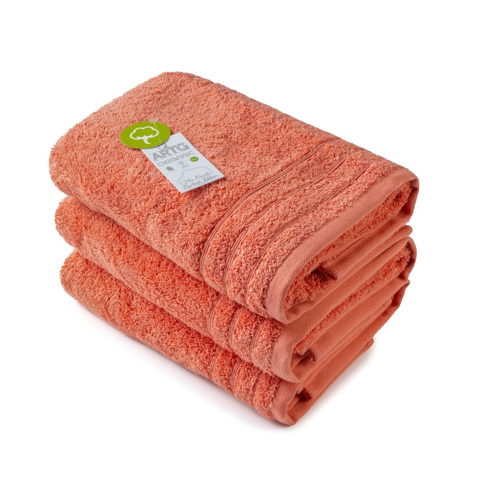 Serviette de bain 100% coton organique 60x110 - Rose Terracotta