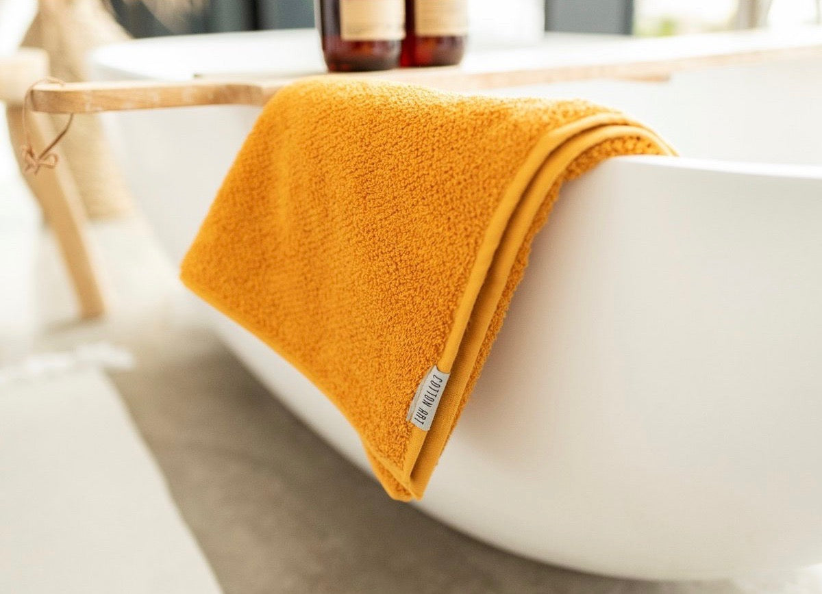 Serviette 100% coton biologique 60x110 - Ocre