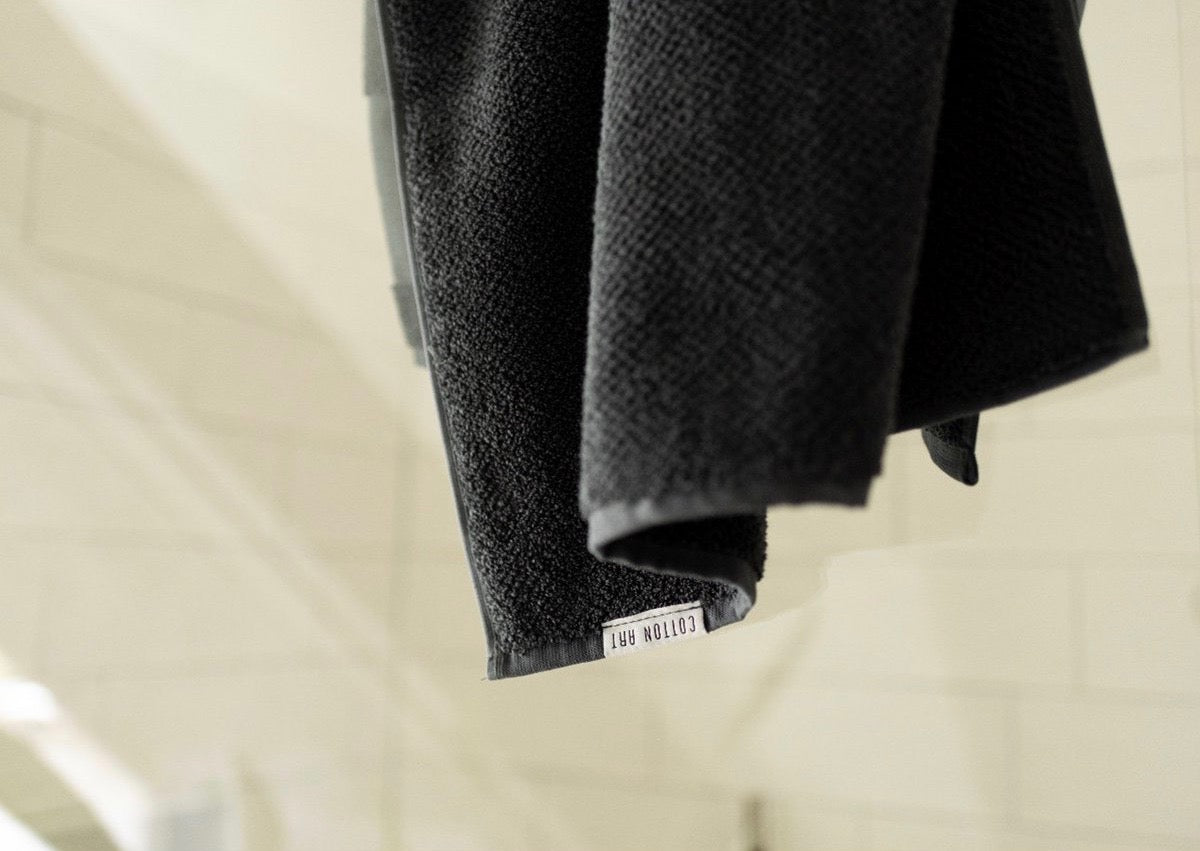 Serviette 100% coton biologique 60x110 - Sable noir